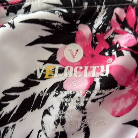 Velocity Floral Leggings Size Small - Picture 3 of 4